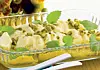 Bagte appelsiner og ananas