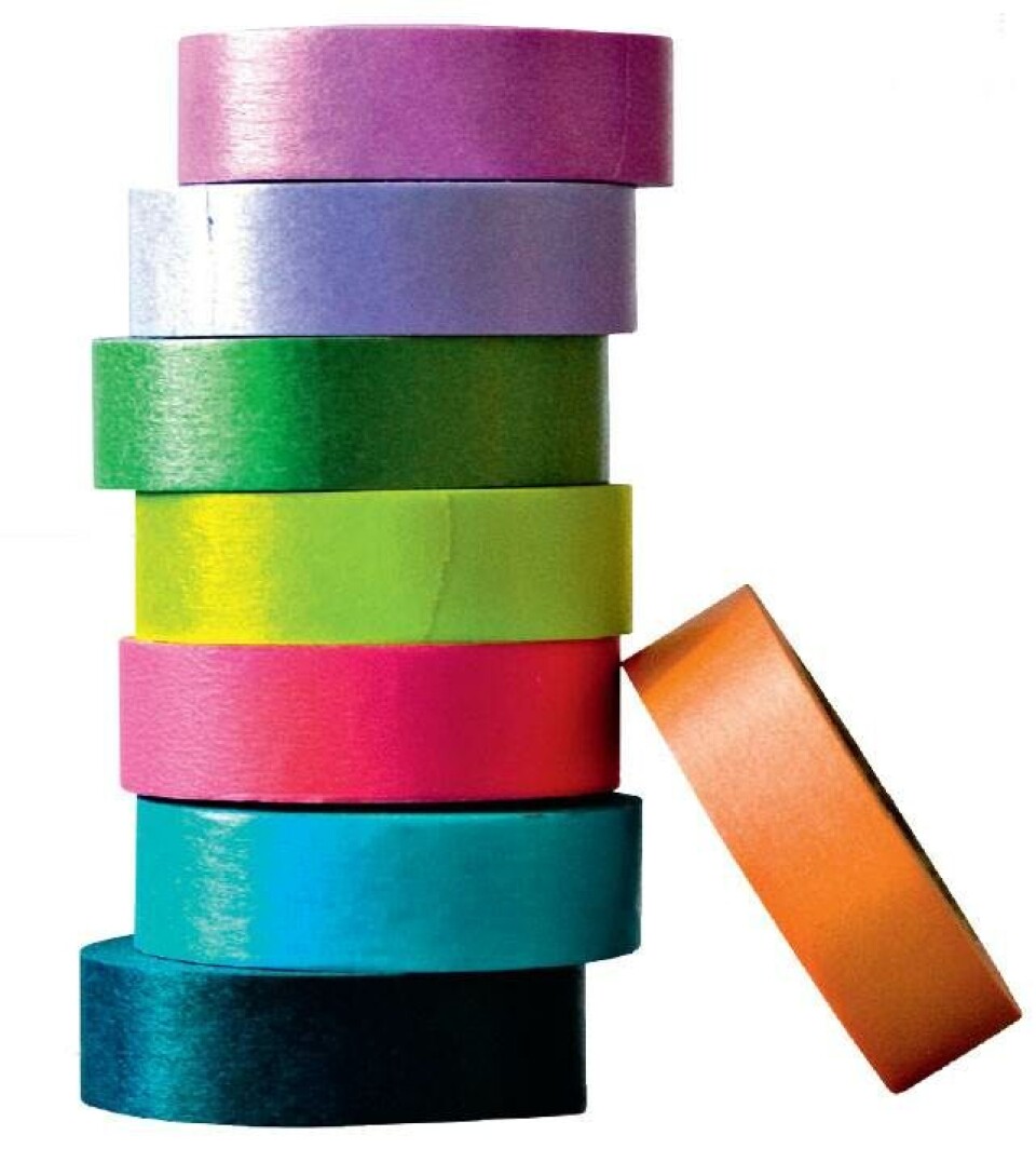 Farvestrålende forår med tape