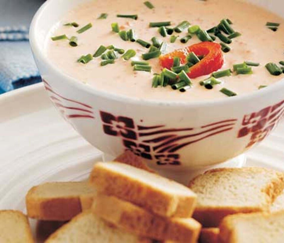 Rød peberchili dip med stenbiderrogn