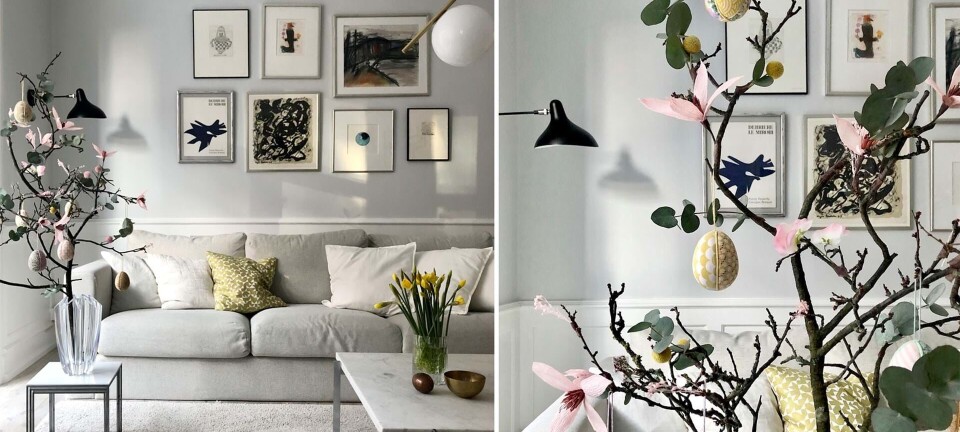 DIY: Dekorative grene til at hænge påskepynt på