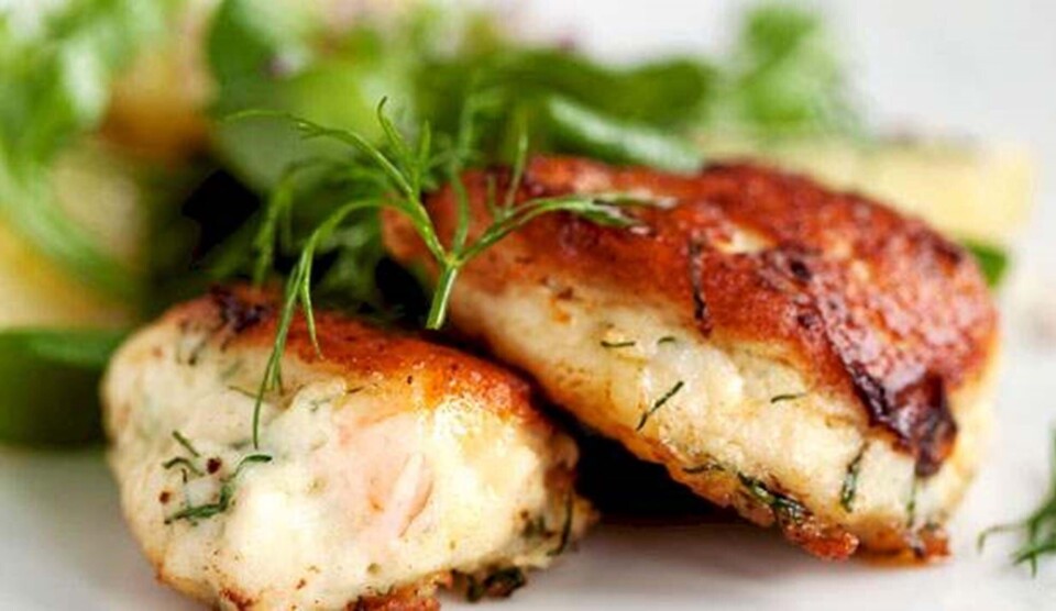Opskrift på fiskefrikadeller med dild og rejer