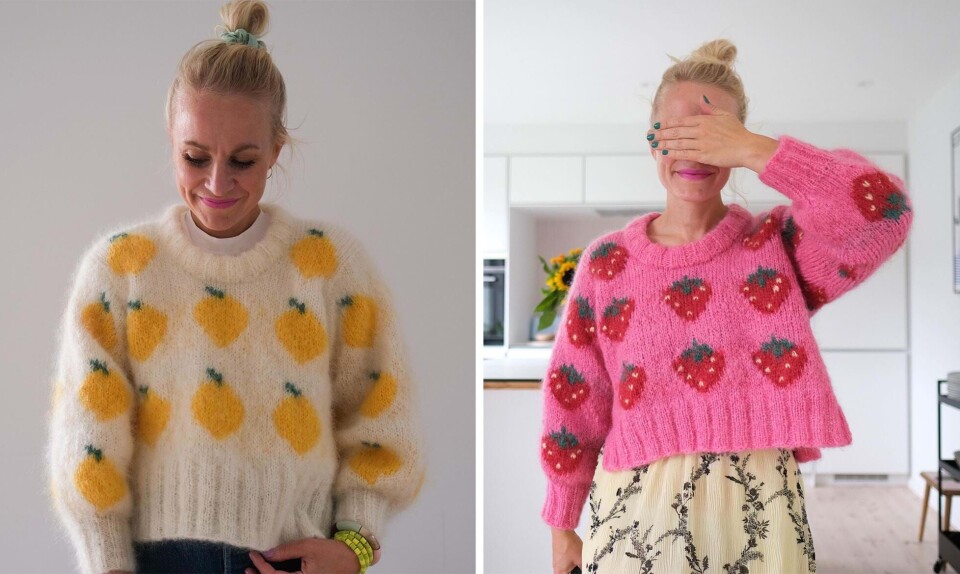 Fruity sweater i to varianter