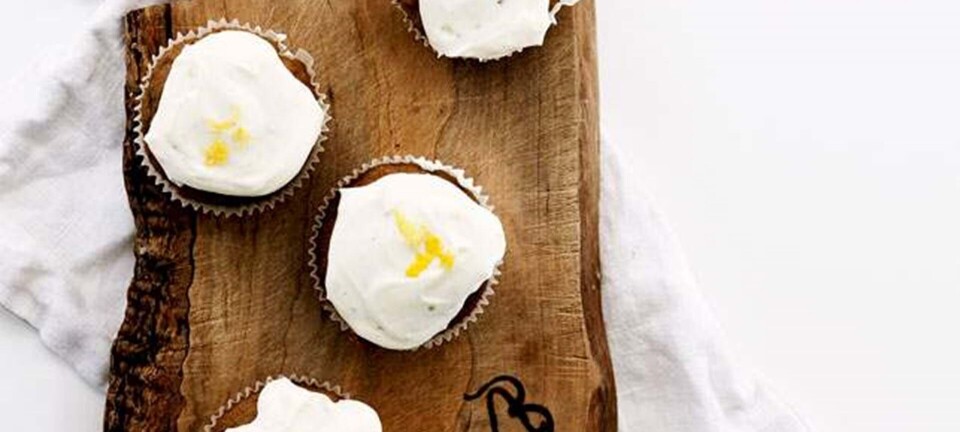 Muffins med squash og citrusglasur