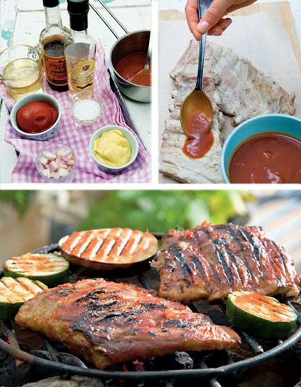 Grillede spareribs