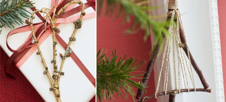 Flot DIY med grene: Lav årets julepynt med træ