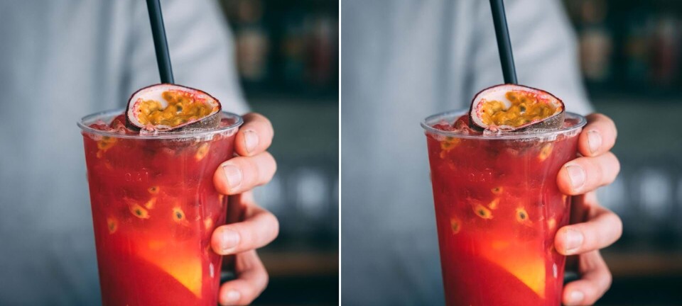 Skøn sommercocktail med hindbær & passionsfrugt
