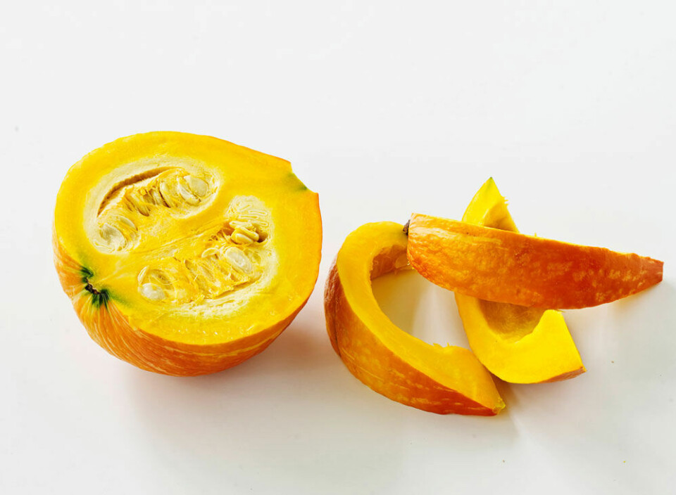 Hokkaido i ovn: Bagt hokkaido-græskar