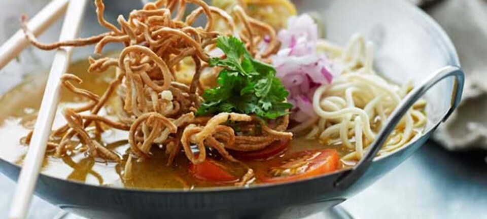 Easy Chaing mai kylling med sprøde nudler