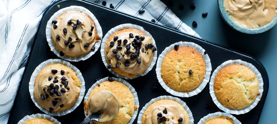 Cupcakes med kaffe-karamelcreme