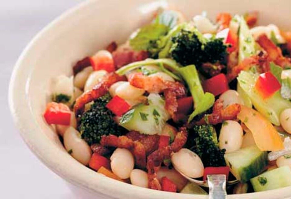 Salat med hvide bønner