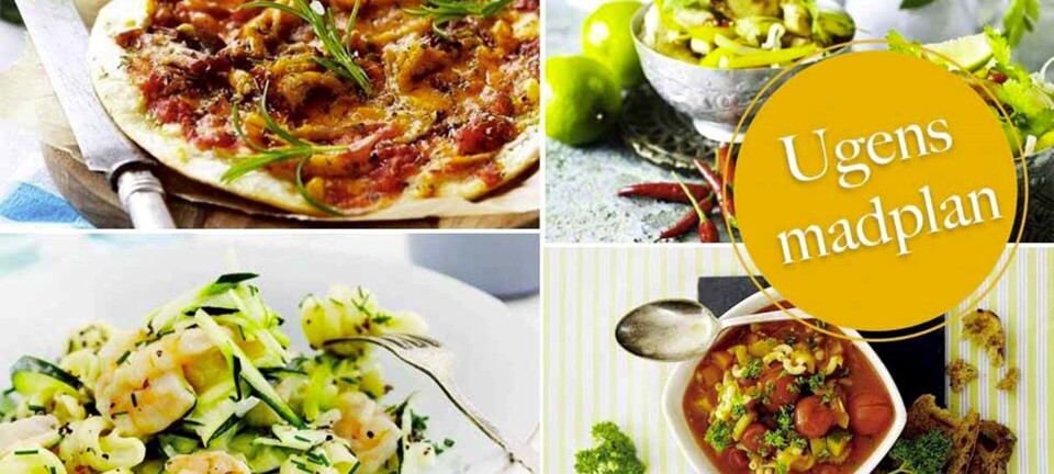 Kylling med peberfrugt, minestronesuppe & nem pulled-pork pizza: Her er ugens madplan til dig