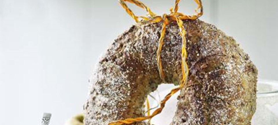 Langtidshævet brødhjul med æbler