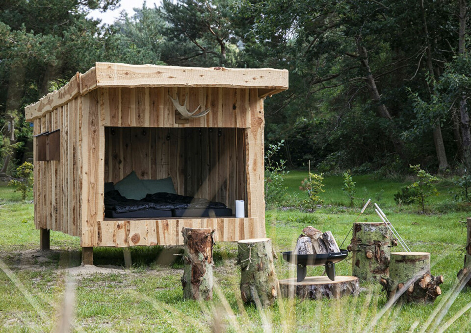 Mathias og Asgers shelter.