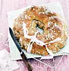 Flettet yoghurtbrødkrans
