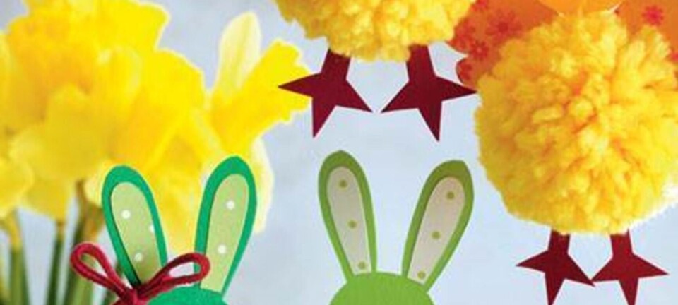 DIY: Påskekyllinger og påskeharer med pomponer