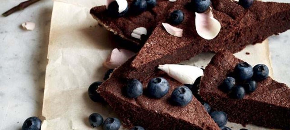 Nem chokoladekage med bær