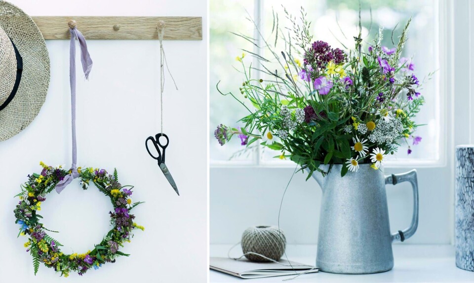 Vilde blomster mors dag buket