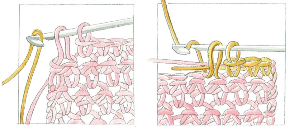 Farveskift når du hækler