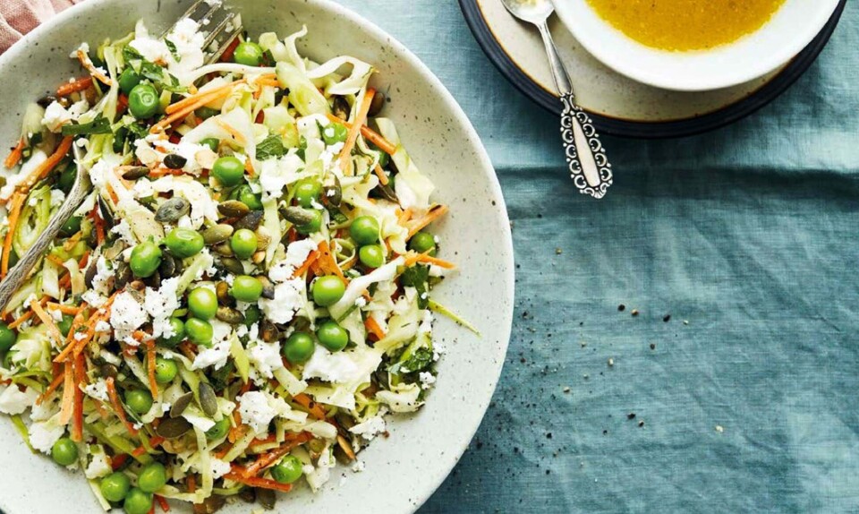salat med spidskål og feta