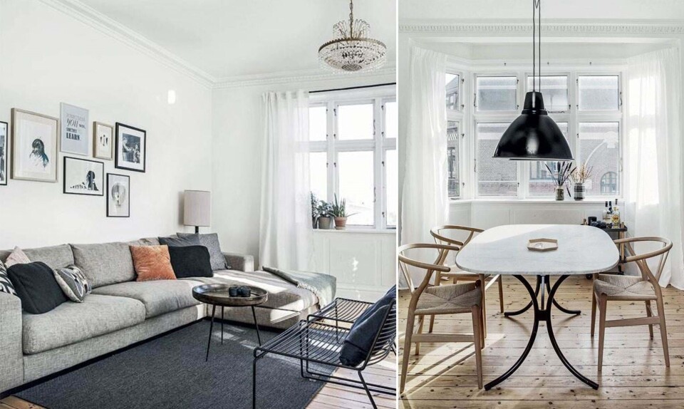 'Vores hjem er en kombination af Stephan og jeg. Han er mere New Yorker-loft og industriel i sin stil, mens jeg er mere mormor'