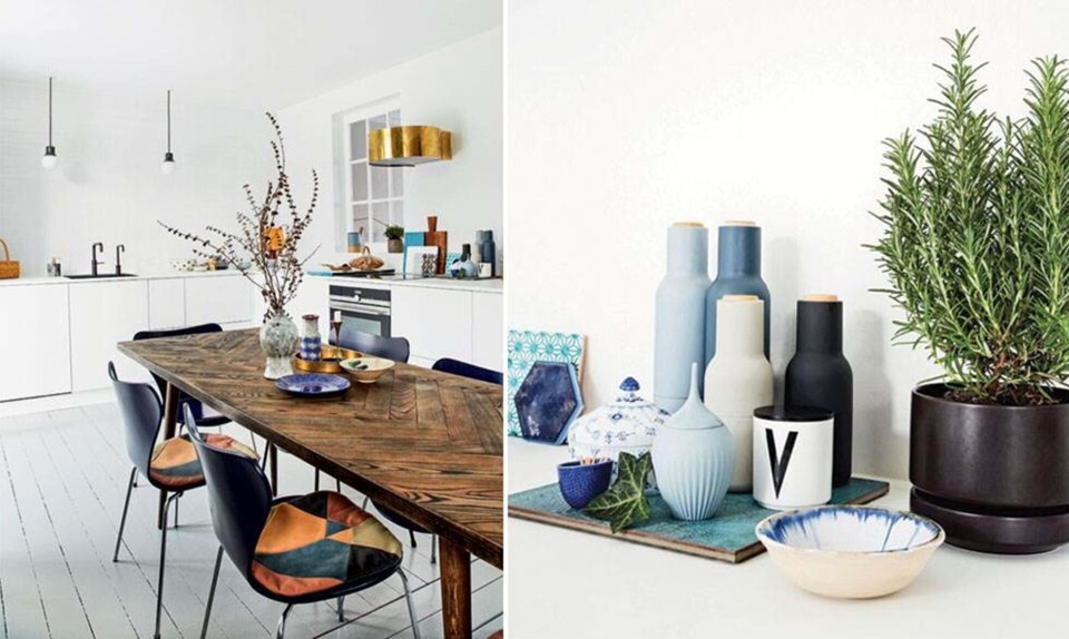 Køkken: Rene linjer og loppefund