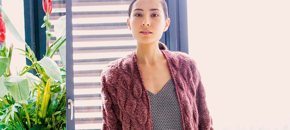 Den smukkeste frakke i bladmønster