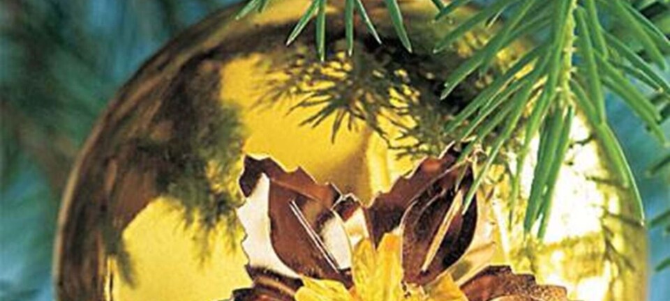 Flot julekugle med paillet og perle