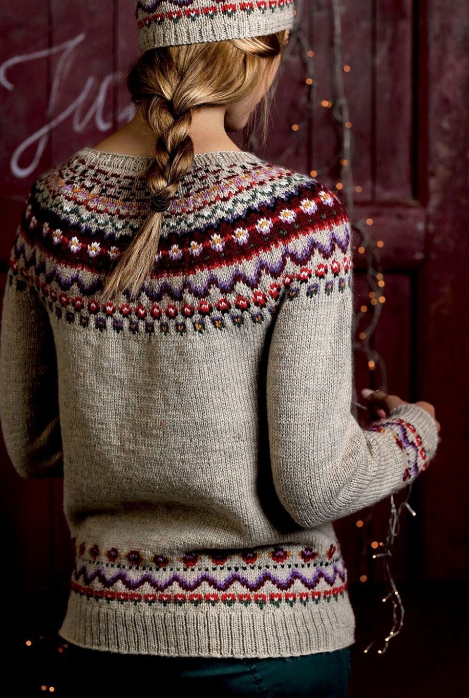 Strik selv: Norsk sweater og hue med mønster