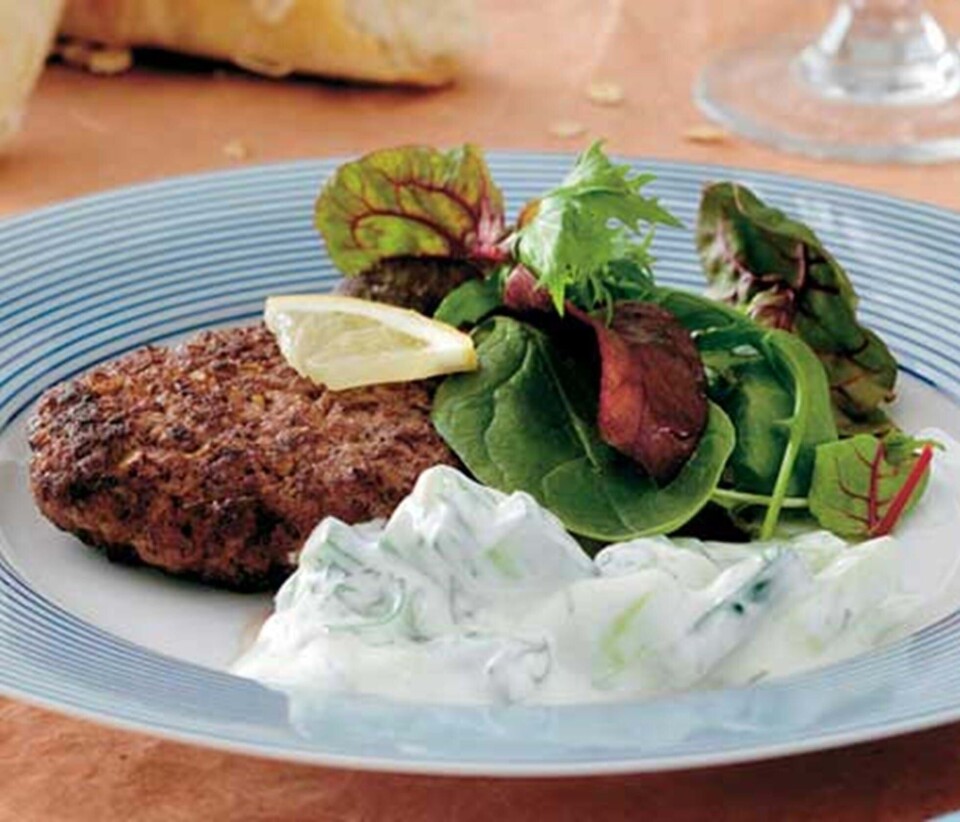 Kalv med tzatziki