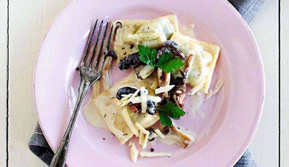 Ravioli opskrift med svampe