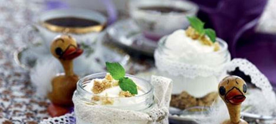 Mini-påskecheesecakes med citron