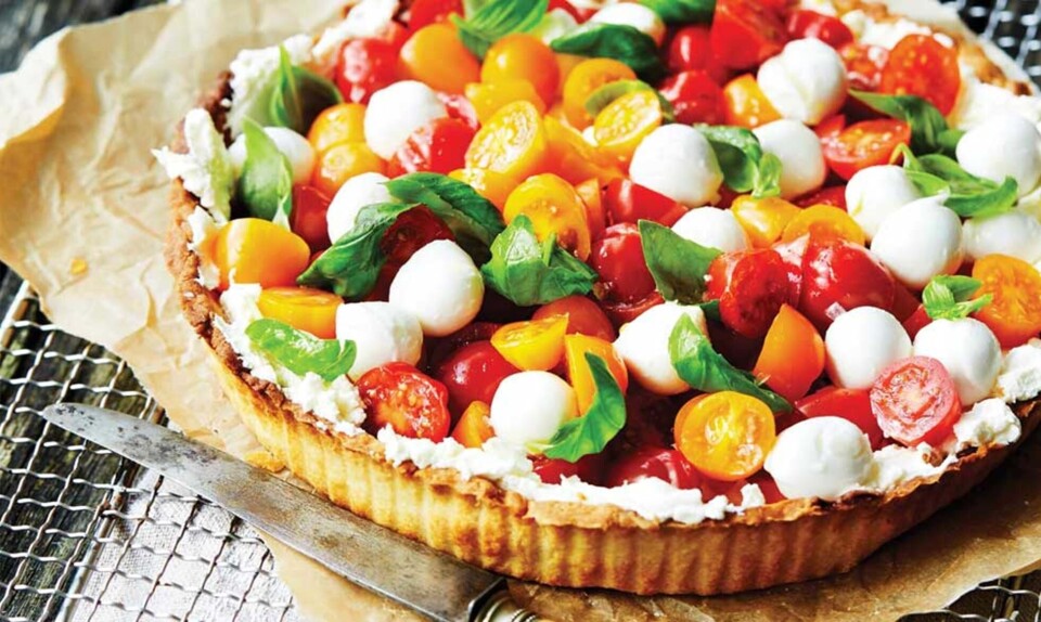 Nem tomattærte med mozzarella