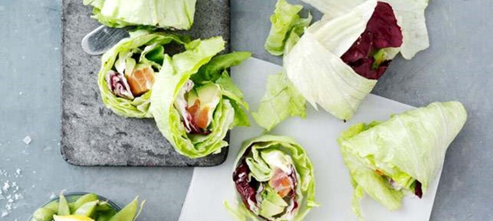 Sushi med laks, avocado og flødeost