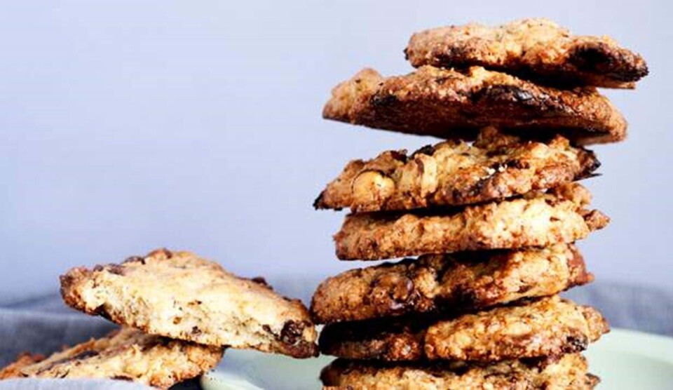 Cookie opskrift med triple nødde-chokolade