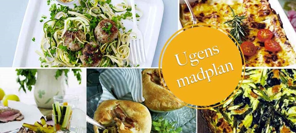 Lækker linguine, skøn tærte med laks & fredags-flanksteak: Få hele ugens madplan her