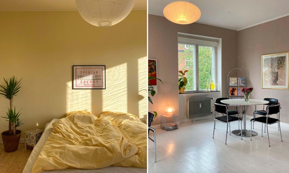 Lise Lund bolig instagram lejlighedslys