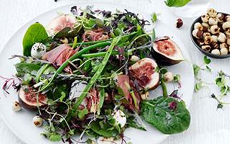 salat med gulerødder & grillet majs