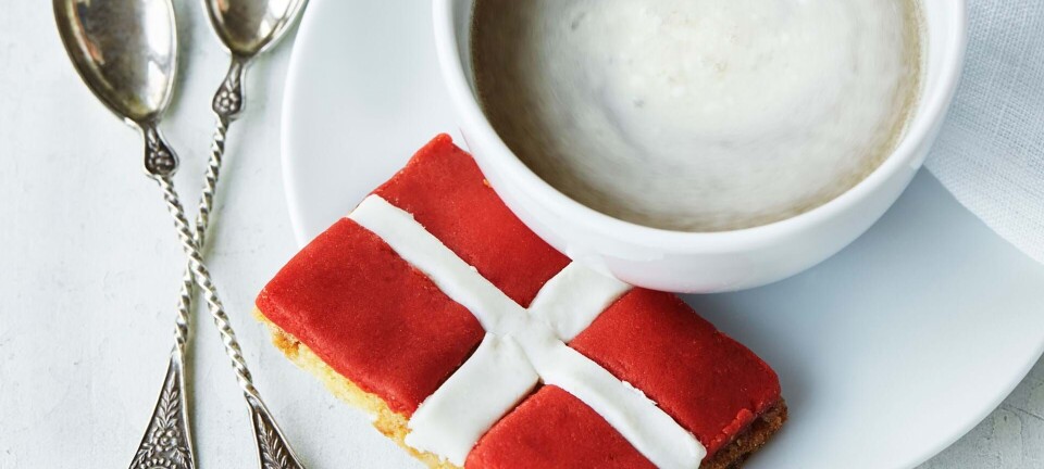 Flagsmåkager med hvid chokolade