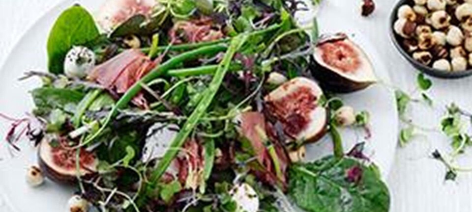 Salat med gulerødder & grillet majs