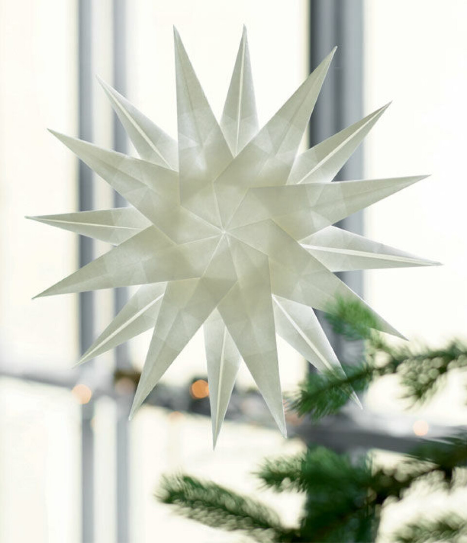 16-takket origami stjerne