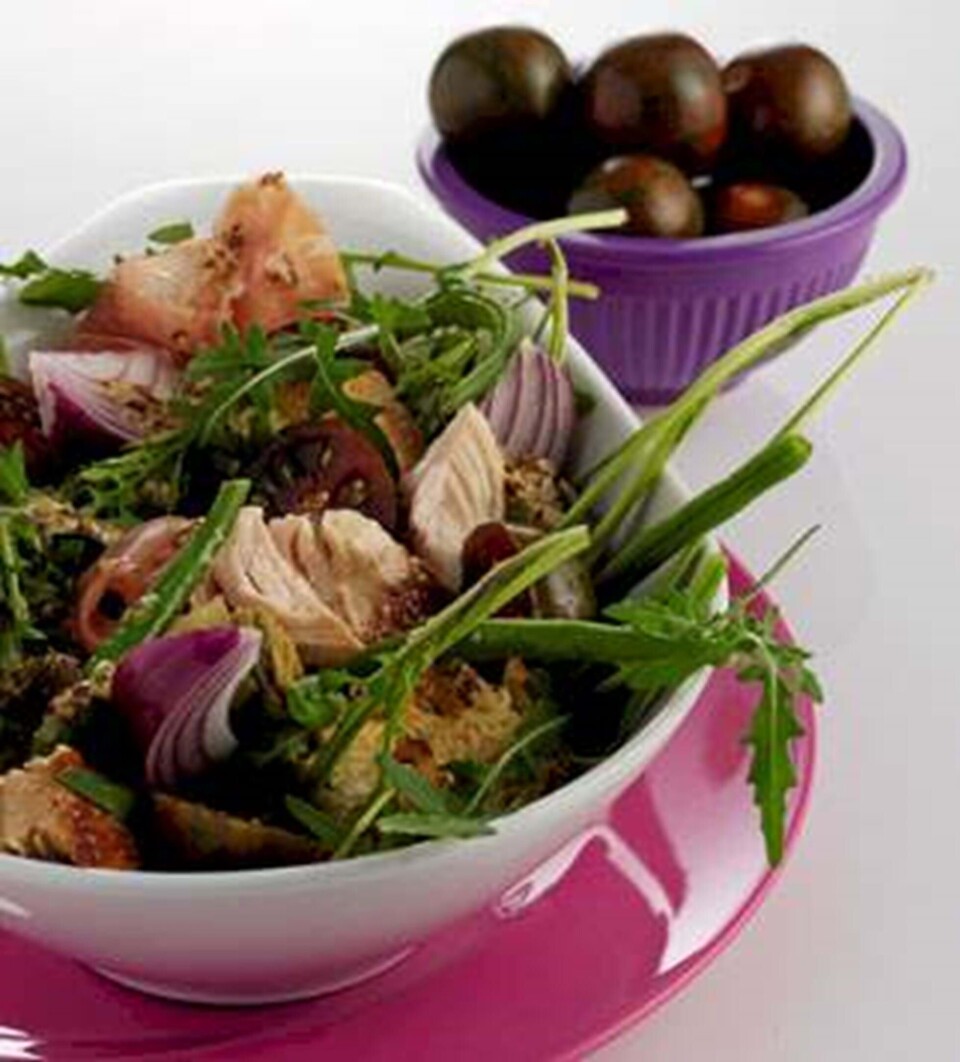 Opskrift på salat med grillet kylling