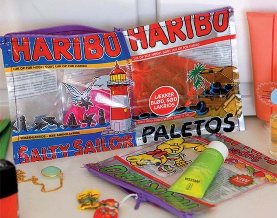 Sjovt genbrug: Kuverttaske og pung af slikposer