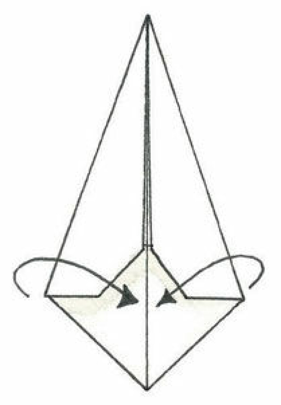 16-takket origami stjerne trin 4