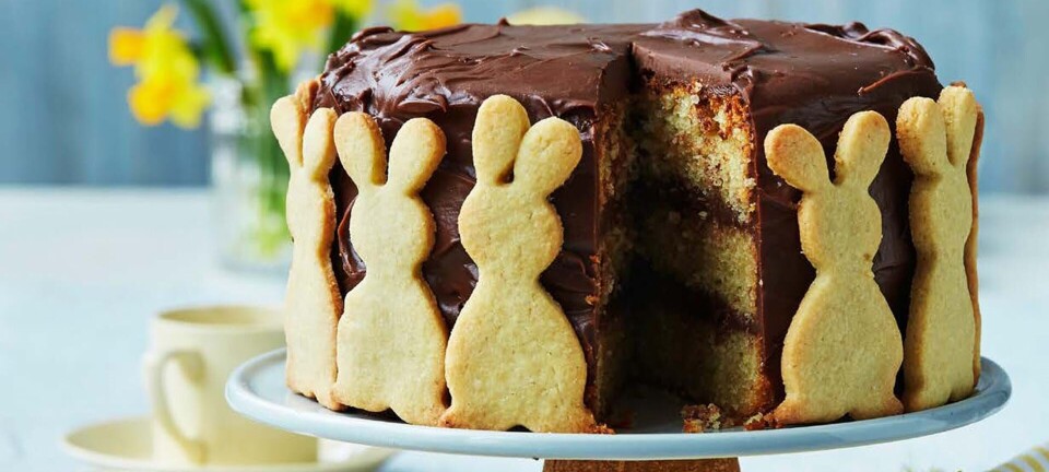 Fineste lagkage til påske: Bananlagkage med chokocreme
