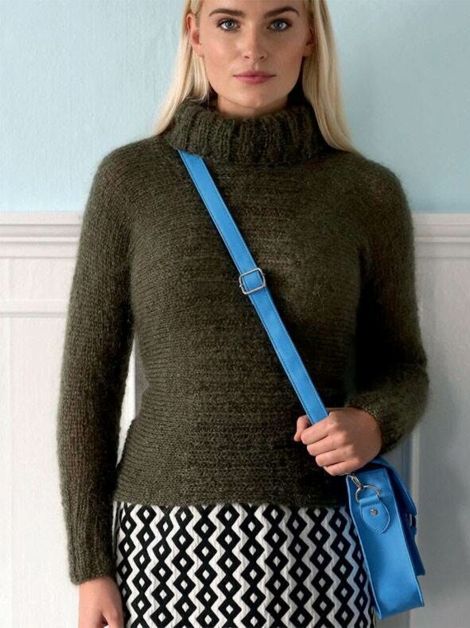 Billede 3 - Strikkeopskrift tværstrikket sweater