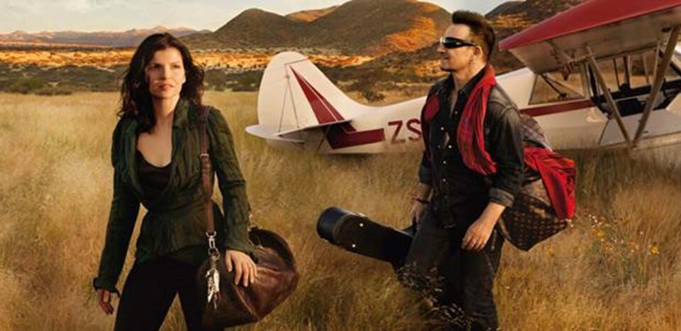 U2-forsanger Bono og Eduns Ali Hewson for Louis Vuitton