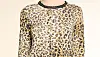 Cardigan med leopardprint