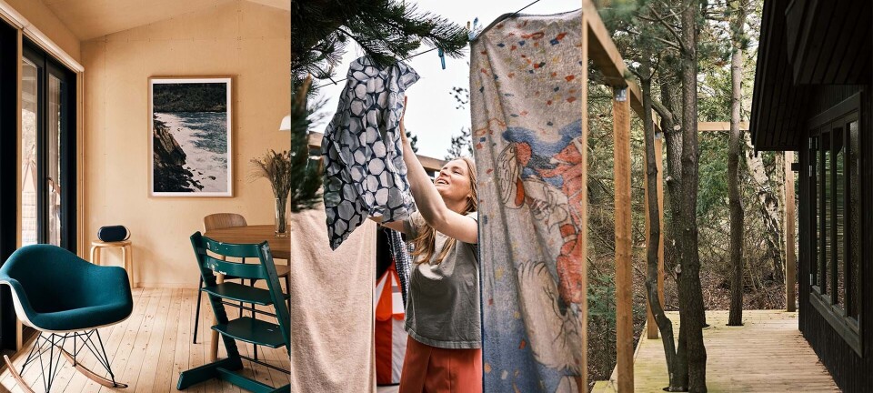 Rasmus og Annelise har fundet en god måde at få farve ind i sommerhuset ved Sjællands Odde