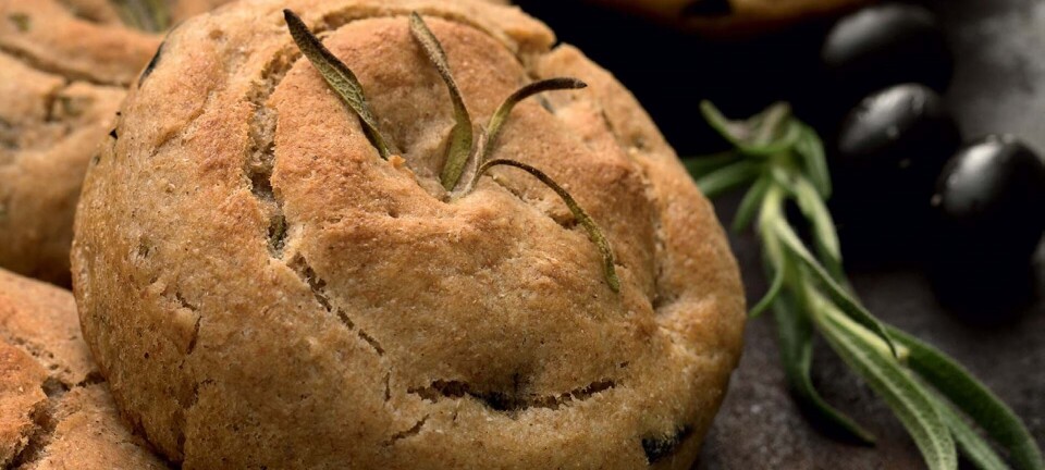 Sunde focacciaboller med rug og oliven