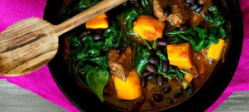 Mexicansk gryderet med søde kartofler